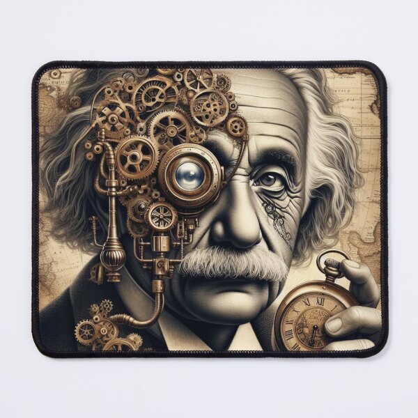 Item preview, Albert Einstein Steampunk designed and sold by sevenmountains.