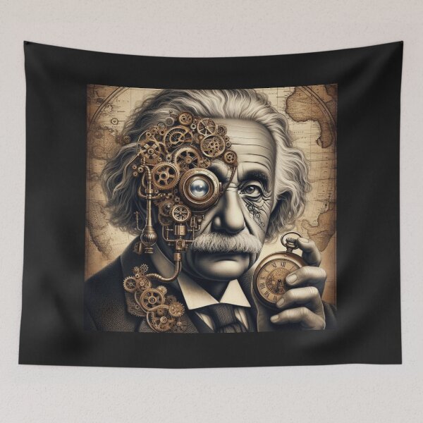 Item preview, Albert Einstein Steampunk  designed and sold by sevenmountains.