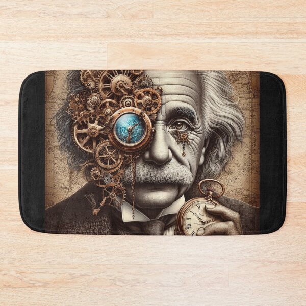 Aperçu de l'œuvre Albert Einstein Steampunk créée et vendue par sevenmountains.