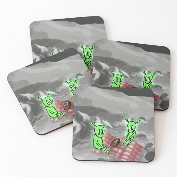 Item preview, #047 Aliens on a Picnic  designed and sold by Jasmine Froley.
