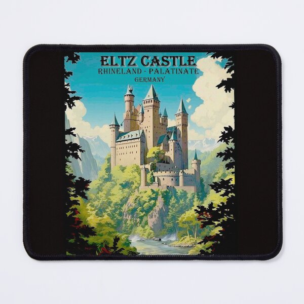 Item preview, Eltz Castle Vintage Rhineland Germany Travel and Tourism Advertising Print designed and sold by posterbobs.