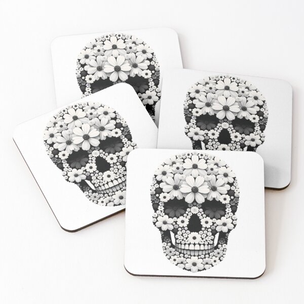 Item preview, Flowering Skull designed and sold by Blink Art Studio.