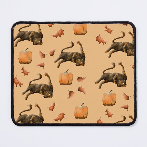 Item preview, Fall Cat Pattern designed and sold by PlantsNPalettes.