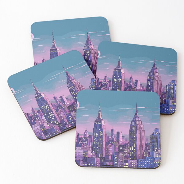 Item preview, NYC Vaporwave City designed and sold by GlowinUp Shop.