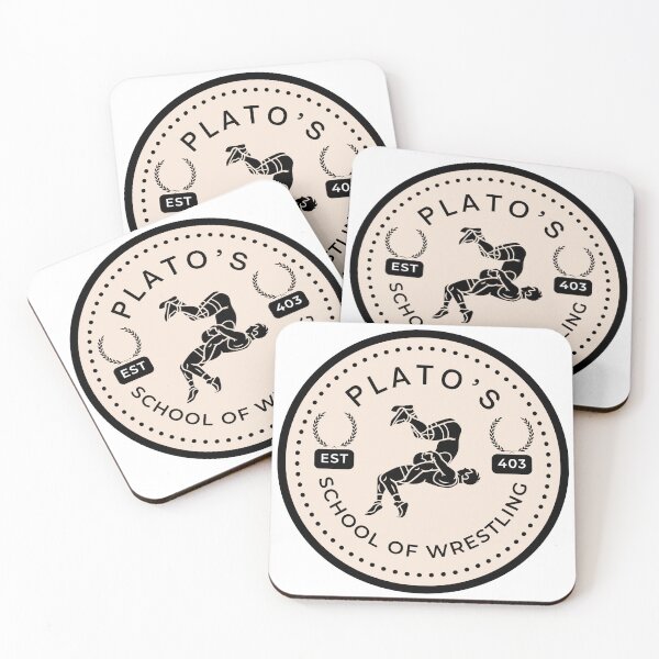 Item preview, plato's school of wrestling upscale look designed and sold by Philosophertees.