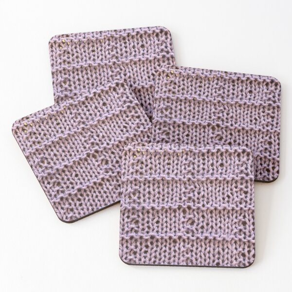 Item preview, purple box knit stitch  designed and sold by thebentknitter.