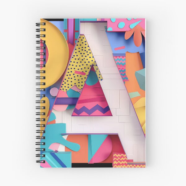Item preview, Letter A colorful paper cutout designed and sold by silduna.