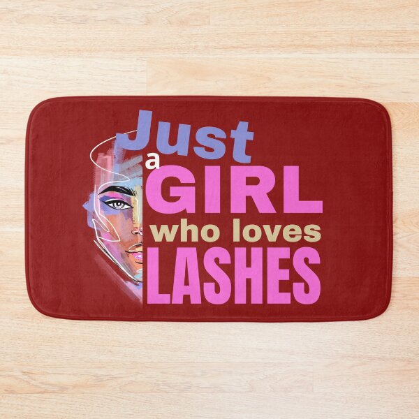 Item preview, Just a girl who loves lashes designed and sold by Meandmyshop.