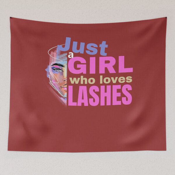 Item preview, Just a girl who loves lashes designed and sold by Meandmyshop.