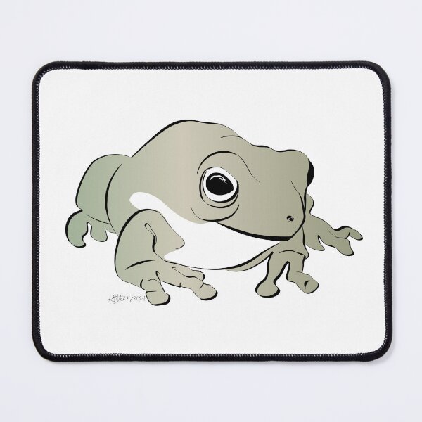 Item preview, Happy Frog - a line-drawing by Karen Little of Littleviews / Sketch-Views designed and sold by Littleviews.