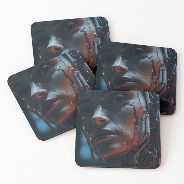 Item preview, Dystopian Dreams: The Aesthetic of Cyborgs in a Post-Human World designed and sold by cyberartmaker.