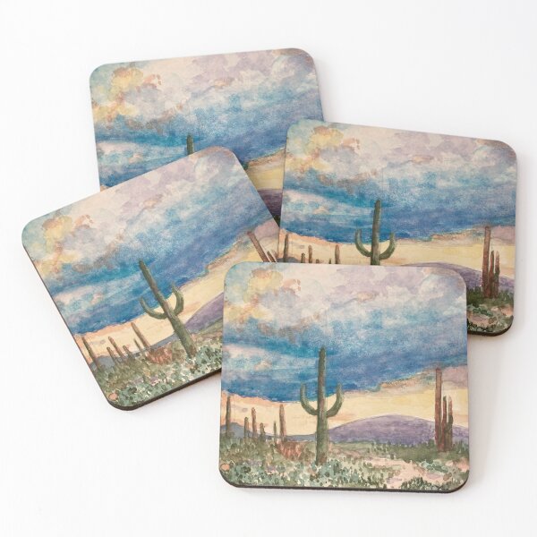 Item preview, Saguaros Among The Little Pears designed and sold by LisaHuddlestonArt.