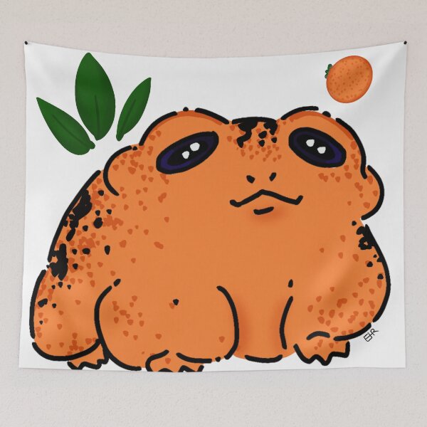 Item preview, Glowing Pumpkin Froggie designed and sold by Kitsune102.