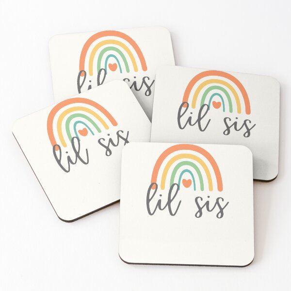 Item preview, Lil Sis - Colorful Rainbow - Heart - Heart - Family Reunion designed and sold by patternjp.