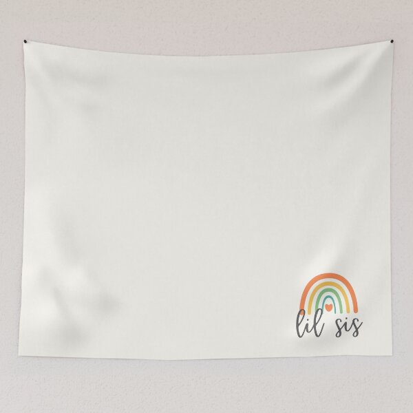 Item preview, Lil Sis - Colorful Rainbow - Heart - Heart - Family Reunion designed and sold by patternjp.