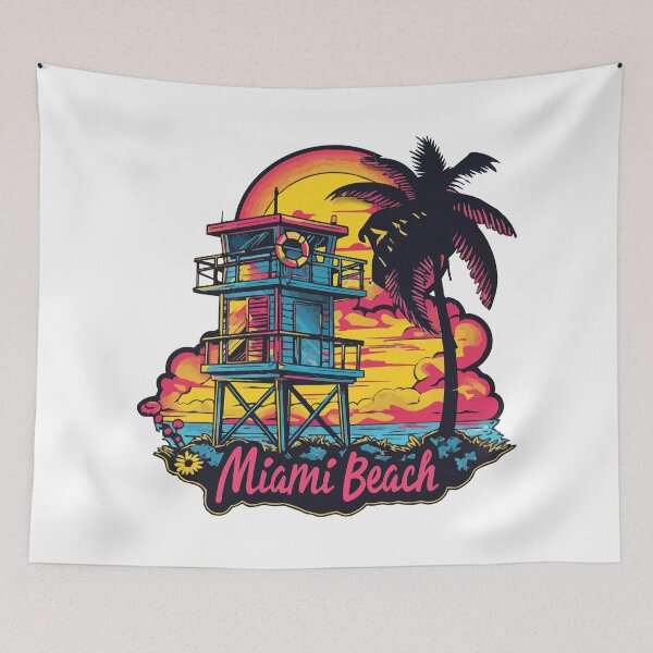 Item preview, Miami Beach Florida designed and sold by VelvetRoom.