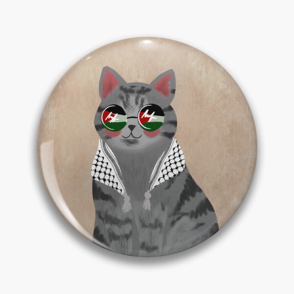 Item preview, watermelon cat, keffiyeh designed and sold by amynek.