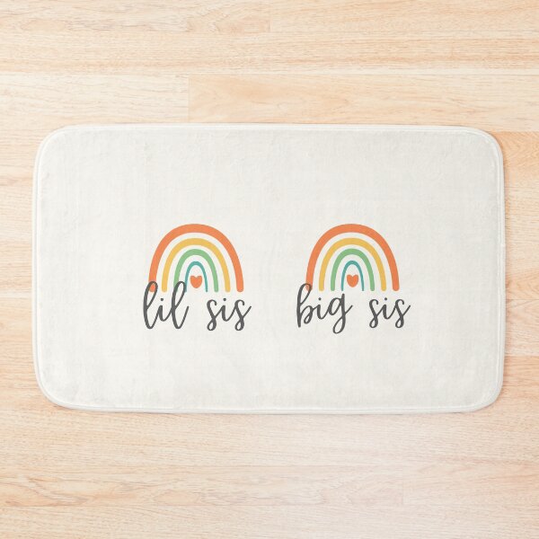 Item preview, Rainbow Big Sis Lil Sis - Heart - For Your Sister designed and sold by patternjp.