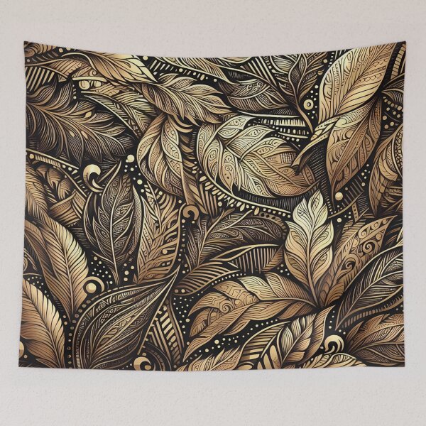 Item preview, Golden Foliage Tapestry designed and sold by aminz4.