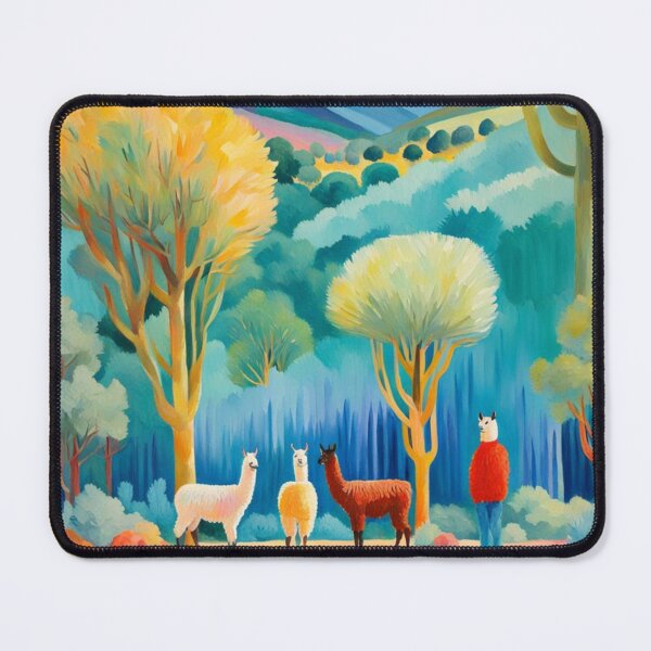 Item preview, Cute Llama family on a walk in the mountains designed and sold by Coolparrotgirl.