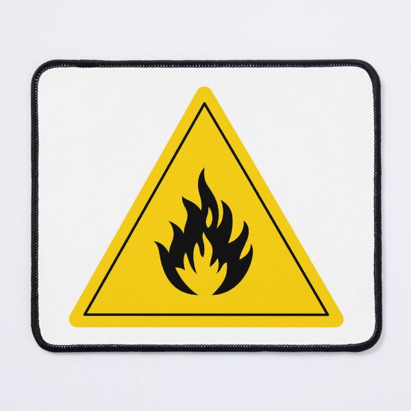 Item preview, Flammable Fire Warning Caution Danger Sign designed and sold by Fallingardor.
