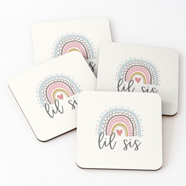 Item preview, Lil Sis - Cute Rainbow - Heart  - Cute Gift For Little Sister designed and sold by patternjp.