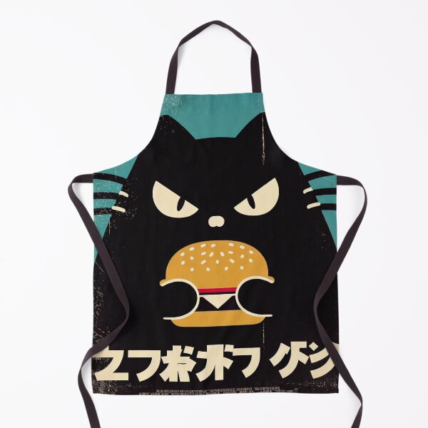 Item preview, Sinister Cat with Japanese Retro Burger designed and sold by IAPICTURE.