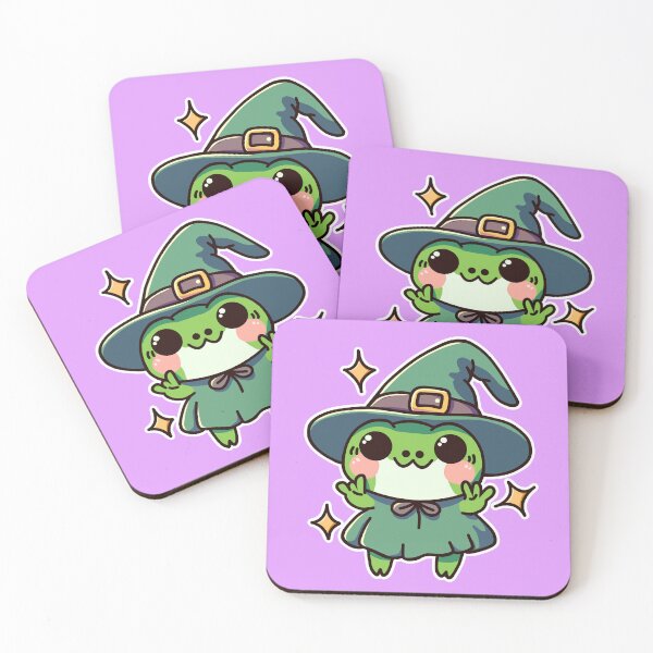Item preview, Chibi Frog Witch Sparkle designed and sold by Art by Morgan Campillo.