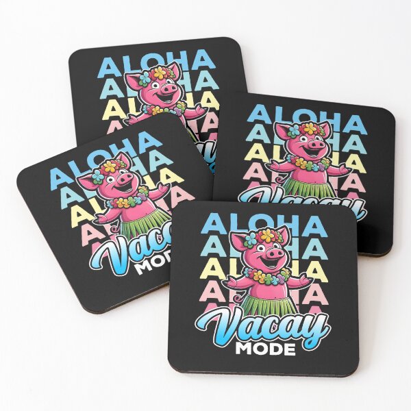 Item preview, Aloha Hawaiian Pig Vacay Mode designed and sold by DetourShirts.