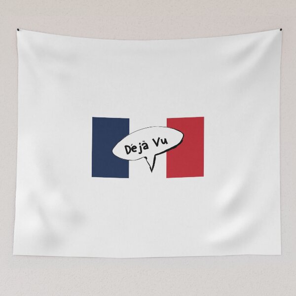 Item preview, Déjà vu French expression for Deja Vu with France flag designed and sold by Slassyat.