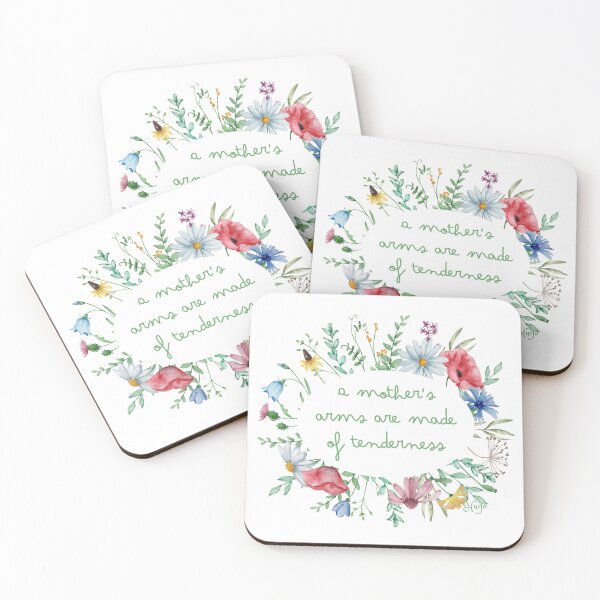 Item preview, A Mother’s Arms Les Miserables Quote floral designed and sold by TheWriteHand.