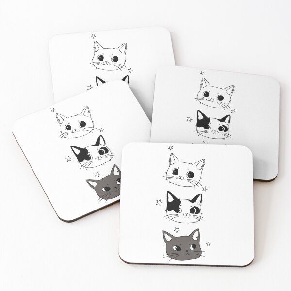 Item preview, Cats and stars - Cute trio designed and sold by mariliacst.