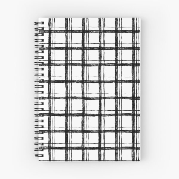 Item preview, Bar & Line Plaid Pencil Sketch Line Art - Snow + Coal designed and sold by Irene Estelle.