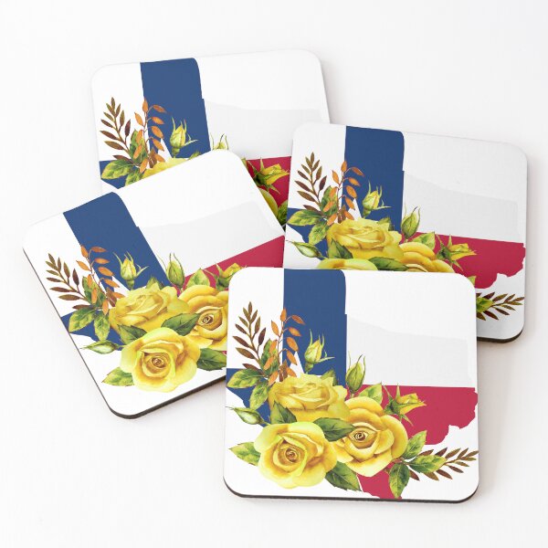 Item preview, Texas Yellow Rose - Texas Flag designed and sold by JessArty ⭐⭐⭐⭐⭐.