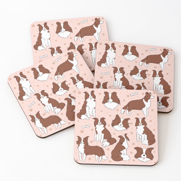 Item preview, cute border collie dog stickers pack - border collie illustration pattern  designed and sold by Yarafantasyart.
