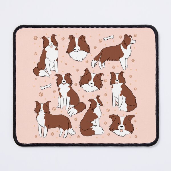 Item preview, cute border collie dog stickers pack - border collie illustration pattern  designed and sold by Yarafantasyart.