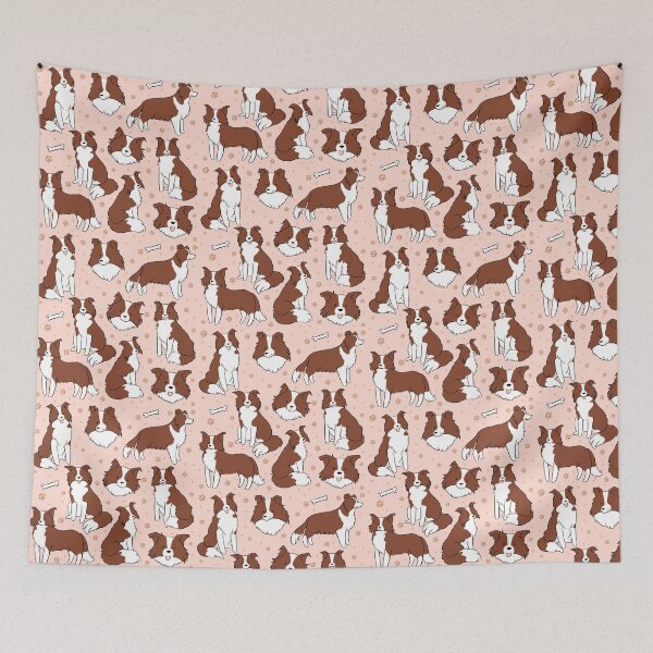 Item preview, cute border collie dog stickers pack - border collie illustration pattern  designed and sold by Yarafantasyart.