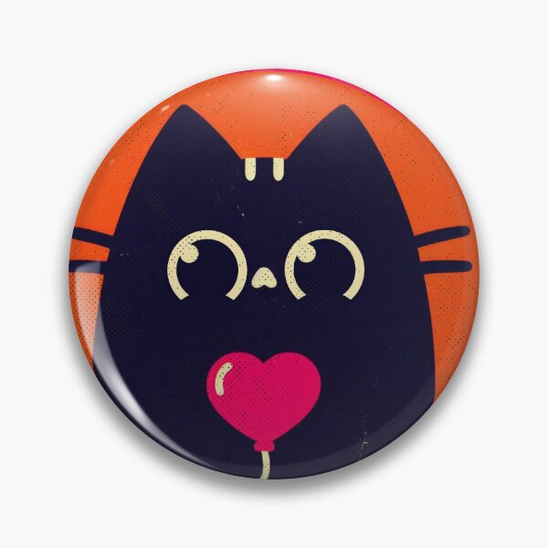 Item preview, Black Cat with Heart Balloon designed and sold by IAPICTURE.