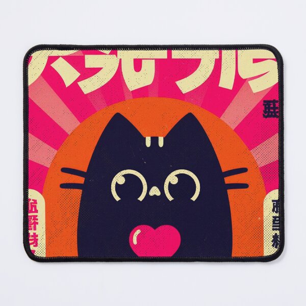 Item preview, Black Cat with Heart Balloon designed and sold by IAPICTURE.