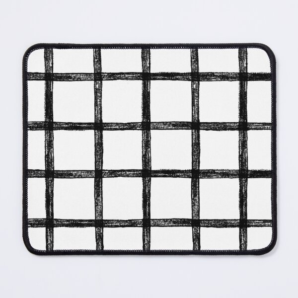 Item preview, Bar Grid Pencil Sketch Line Art - Snow + Coal designed and sold by Irene Estelle.