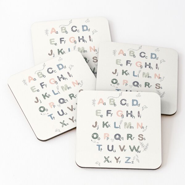 Item preview, Cute English Alphabet designed and sold by CherryFoxDesign.
