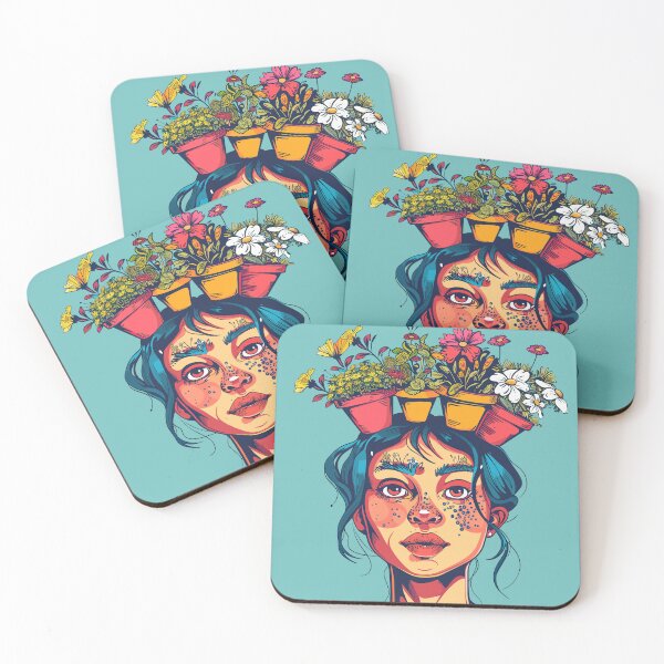 Item preview, Woman with flowers designed and sold by Liededrom..