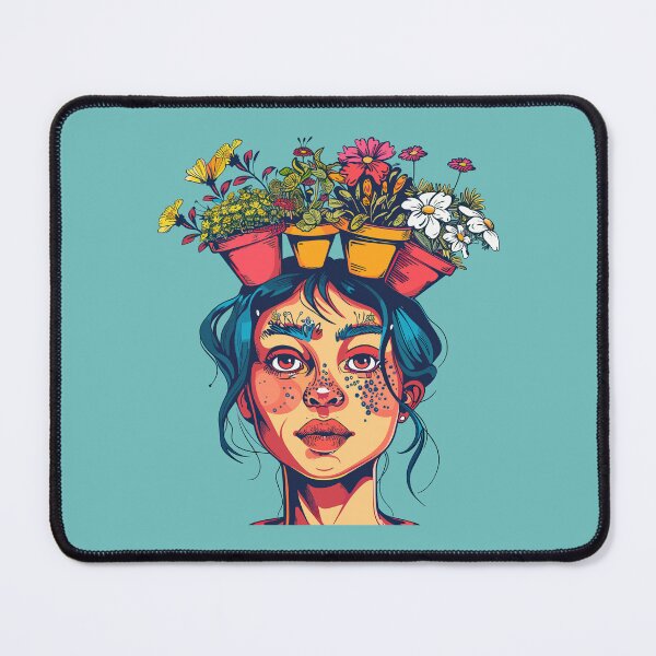 Item preview, Woman with flowers designed and sold by Liededrom..