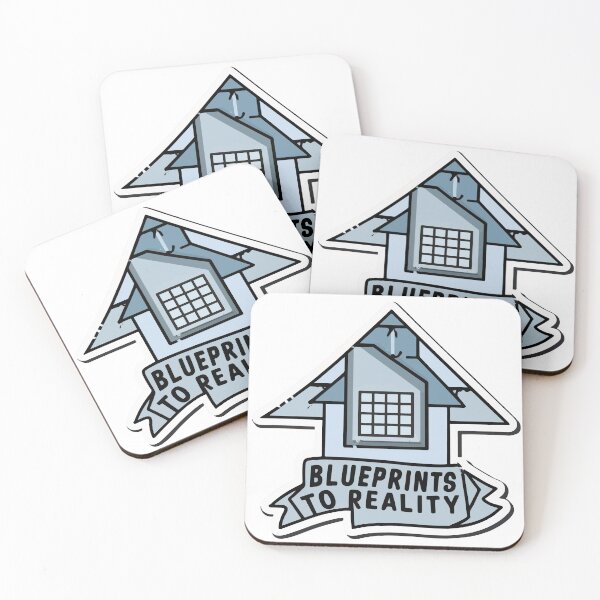 Item preview, House Blueprint Technical Design with 'Blueprints To Reality' Quote designed and sold by NiftyWrx.