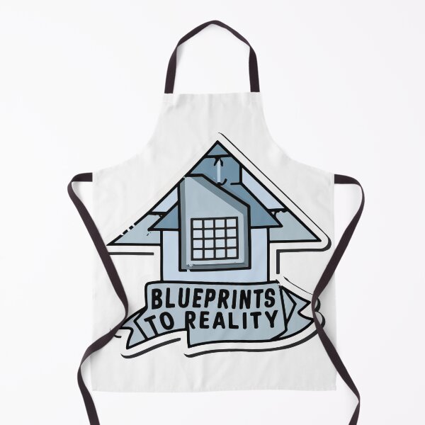 Item preview, House Blueprint Technical Design with 'Blueprints To Reality' Quote designed and sold by NiftyWrx.