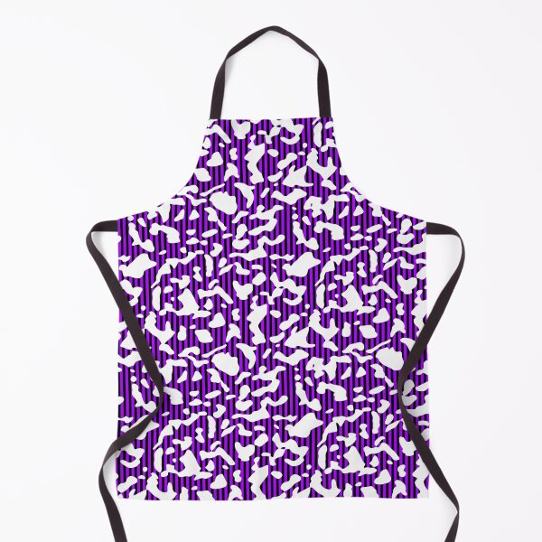 Item preview, White Cowprint Over Purple and Black Verticle Stripes designed and sold by TheRulerofEarth.