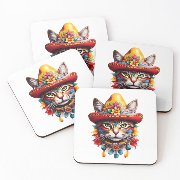 Item preview, Feline Fiesta: Cat with Sombrero II designed and sold by ArtistryTouch.
