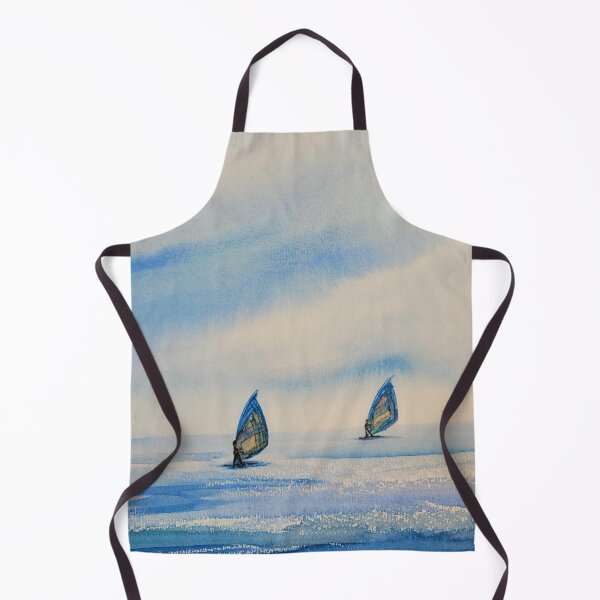 Item preview, Two surfers on the wide sea designed and sold by margikunst.