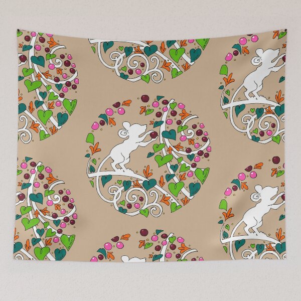 Item preview, Plucky Mouse - cute pattern transparent designed and sold by Kat Cardy.