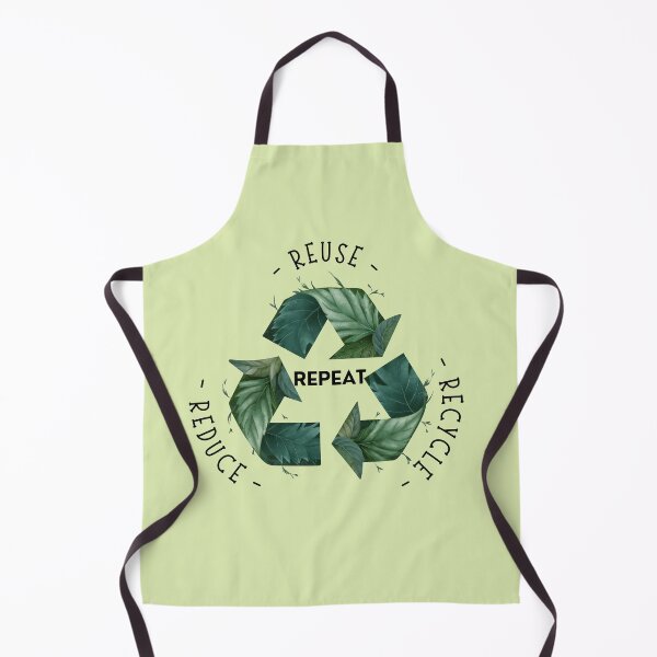 Item preview, Reduce Reuse Recycle Repeat Recycling Logo with Leaves and Green Plants. Go Green, Recycling Symbol, Save the Earth, Earth Day Awareness April 22 designed and sold by moproconcepts.